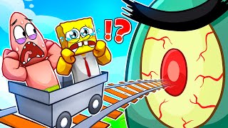 Roblox Cart Ride into Planktons EYE with SpongeBob amp Patrick [upl. by Aitropal]