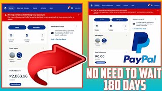 How to get your money from Permanently Limited Paypal Account No need to wait 180 Days Tutorial 2024 [upl. by Eberta]