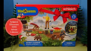 Schleich Dinosaurs 2023 Advent Calendar With Dinosaur Figures [upl. by Airotahs]