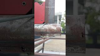 90 degree connection technique of angle iron and round pipe welding art welder [upl. by Sined]