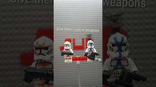 legostarwars How To Improve Your Lego Clone Troopers [upl. by Enoid]