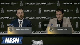 Brad Marchand Tuukka Rask Stanley Cup Final Game 6 Postgame Press Conference [upl. by Etteve560]