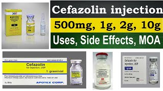 cefazolin injection cefazoline 1 g 500 mg 2 mg  Uses Side Effects Dosage pharmacology [upl. by Eecak261]