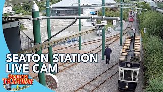 Seaton Station Camera Seaton Tramway Devon UK  Railcam LIVE amp Seaton Tramway [upl. by Tanitansy]