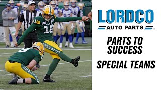 Lordco Parts to Success Special Teams  W Dean Faithfull Jake Julian amp Peter Adjey [upl. by Elohcan308]