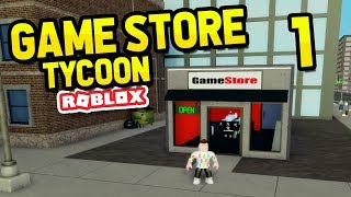 BUILDING MY OWN GAME STORE  ROBLOX GAME STORE TYCOON 1 [upl. by Kulseth]