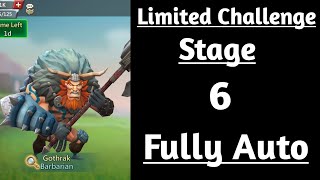 Lords mobile Barbarian limited challenge stage 6 fully autoBarbaric journey stage 6 fully auto [upl. by Micheil460]