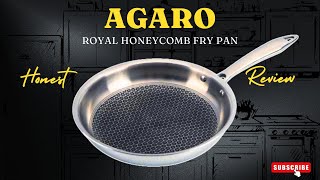 Agaro Honeycomb Fry Pan  Triply Stainless Steel Frying Pan Review  White Sauce Pasta Recipe [upl. by Vittorio]