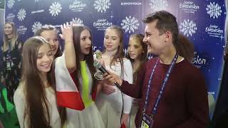 Eurowizja Junior 2018 Roksana Węgiel w pierwszym wywiadzie po wygranej [upl. by Weidner727]