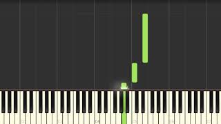 Tom Petty Learning To Fly Easy Piano Tutorial Synthesia Right Hand Only [upl. by Notsob]