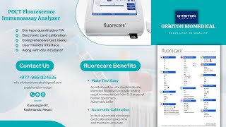 Fluorescence Immunoassay Analyzer fluorecare [upl. by Crowley]