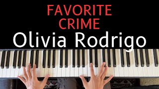 Olivia Rodrigo  Favorite Crime  Piano Cover by Shreya Gandla 🎹 [upl. by Sueddaht]