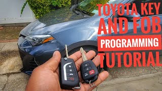 HOW TO PROGRAM A TOYOTA KEY AND FOB PROGRAMMING TUTORIAL AUTEL IM508 auteltoyota keyprogramming [upl. by Jenette]