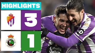 Resumen de Real Valladolid CF vs Real Racing Club 31 [upl. by Anirtek387]