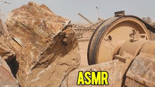 Amazing Quarry Primary Rock Crushing  Rock Crusher in Action Jaw crushers in action asmrcontent [upl. by Suiravad683]