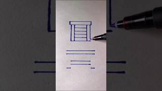 Very easy drawinghow to draw chair chair easy drawing shortsfeed shortsyoutubeshorts art [upl. by Ardnasela518]