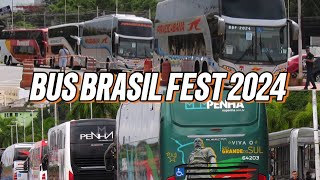 BUS BRASIL FEST 2024  A CHEGADA DOS ÔNIBUS [upl. by Devonne]