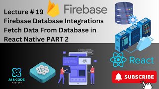 React Native Lecture 19  React Native Firebase Database  How to Fetch data From Firebase in React [upl. by Straus25]