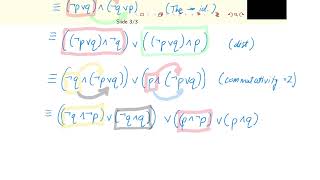 Discrete Math  0019  C1S3 Chaining Logical Equivalences [upl. by Gratt868]