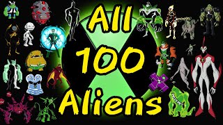 Ben 10 All 100 Aliens name and Abilities Explained All Series  Unseen Aliens [upl. by Alexio]