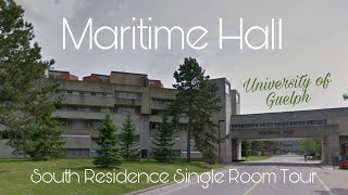 University of Guelph South Residence Single Room Tour [upl. by Gore]