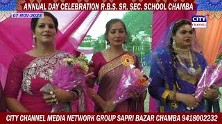 ANNUAL DAY CELEBRATION RBS SRSECSCHOOL CHAMBA07NOV 2023 NEW [upl. by Arianie]