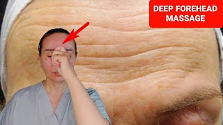 Deep Effective Massage for FOREHEAD WRINKLES [upl. by Jehias]