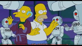 The Simpsons Robots Replace Workers At The Plant With A Twist [upl. by Nolitta]