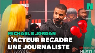 Michael B Jordan recadre en direct une journaliste qui se moquait de lui à l’école [upl. by Oinotnanauj]