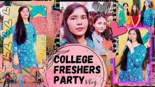 College Freshers Party vlog 🎊 dance performance Unnati Here ❤freshers college vlog dance [upl. by Renita]