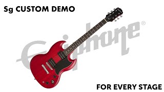 The Epiphone SG Custom Demo [upl. by Eldwin]