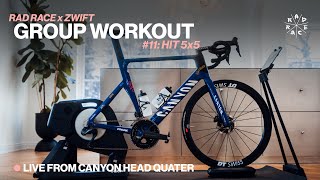 RAD RACE ZWIFT WORKOUT LIVE FROM CANYON [upl. by Anirret]