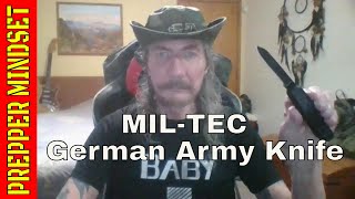 MILTEC German Army Knife unboxing and review [upl. by Bilow678]