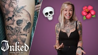 Sara Fabel Shows Us Why Skulls and Roses Will Never Go Out of Style  Tattoo Styles [upl. by Hanafee]