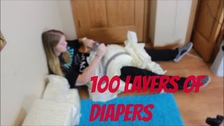 100 LAYERS OF DIAPERS 20 [upl. by Cohe334]