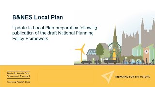 Update on the Government’s new National Planning Policy Framework and the delivery of our Local Plan [upl. by Pavior438]