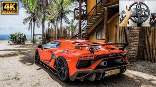 1400HP Lamborghini Aventador SVJ  Forza Horizon 5  Logitech g29 Gameplay  4K [upl. by Adnahcal]