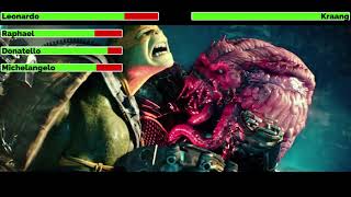 Rise of the Teenage Mutant Ninja Turtles The Movie 2022 Final Battle with healthbars 44 [upl. by Kristofer]