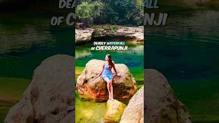 👽 Explore Deadly Nohkalikai Falls in Cherrapunji 🌲🌊 [upl. by Hesta]