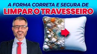 Como limpar o TRAVESSEIRO 🛏️ DICA 169 [upl. by Acino971]