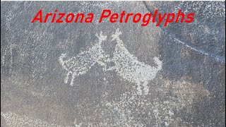 Petroglyphs and geoglyphs along a riverbed in Southern Arizona [upl. by Johiah]