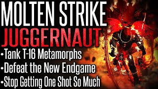 【Path of Exile  Outdated】Molten Strike Juggernaut –Build Guide– Outlast Bosses  Tank the Endgame [upl. by Nesrac]