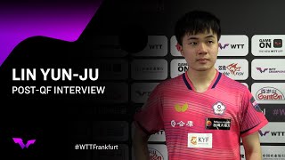 Lin YunJu PostQuarterfinal Interview  WTTFrankfurt 2024 [upl. by Aihsilef546]