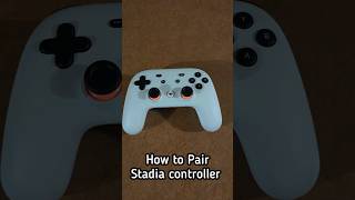 How to pair Stadia controller [upl. by Kolodgie290]