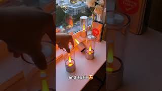 Set the Mood with YEELIGHT Candela Table Lamp 🕯✨ youtubeshorts amazon fyp viralvideo [upl. by Leila]