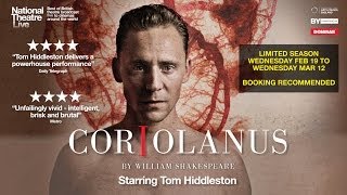 NT Live Coriolanus Official Trailer Starring Tom Hiddleston [upl. by Yramanna]