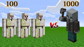 100 Iron Golem vs 1000 Vindicator  Fight Mod [upl. by Targett]