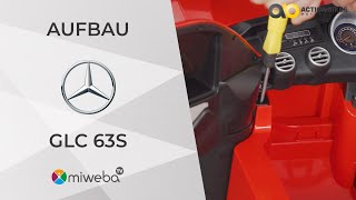 Aufbau Kinder Elektroauto MercedesBenz GLC 63S 🔧  Aufbauvideo Montage Hilfe  Miweba [upl. by Taite]