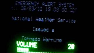 A Real EAS Tornado Warning  62310 631PM CDT Severe Weather Coverage Part 2 [upl. by Had494]