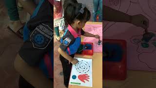 Saponge dabbing art peacock drawing easyviralvideo jianshi [upl. by Palla]